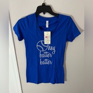 NWT Tyler Rose Accessories “Hey Batter Batter” Tee